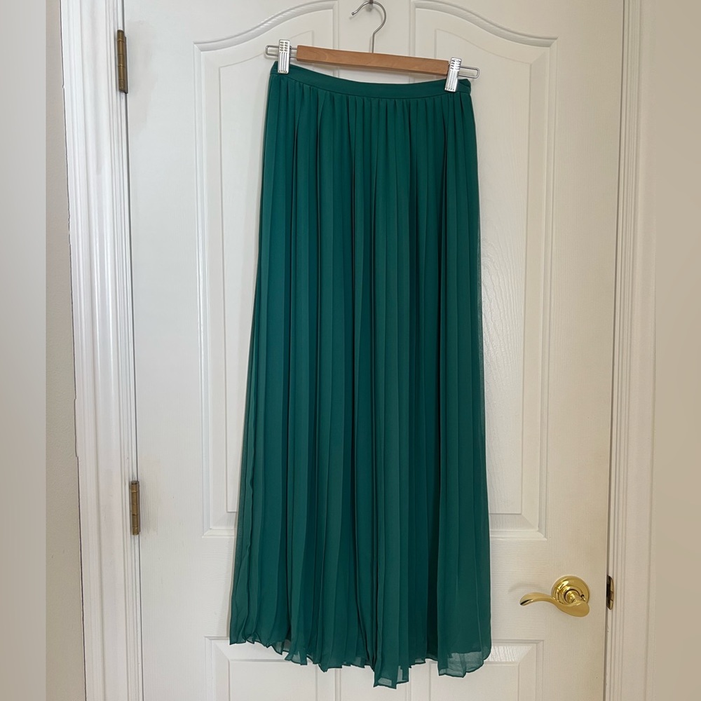 Sparkle and fade green pleated skirt - 0